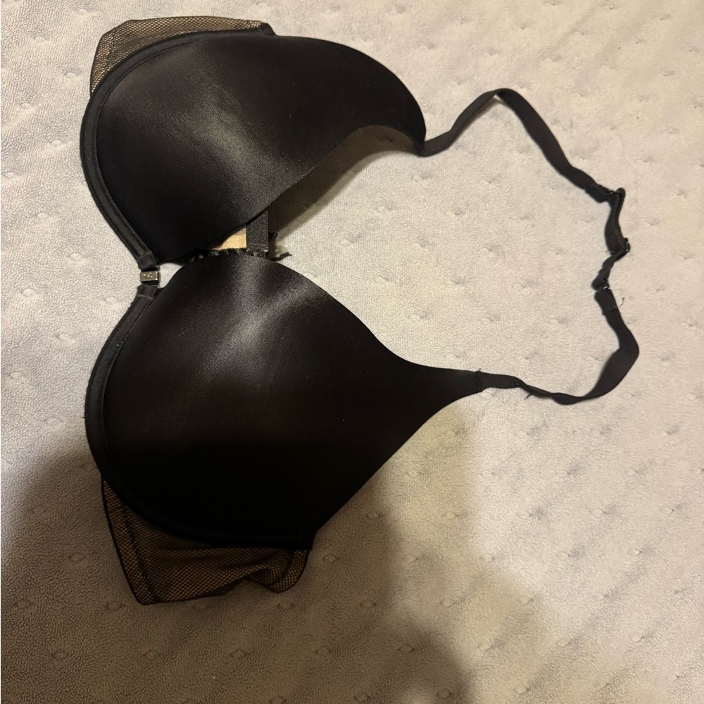 Victoria's Secret Black Mesh Push-Up Bra
